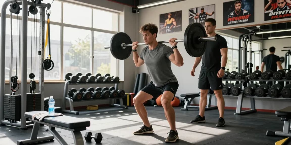 Astera Steroids Shop - Male athlete training in a gym, focusing on strength and conditioning for bodybuilding.