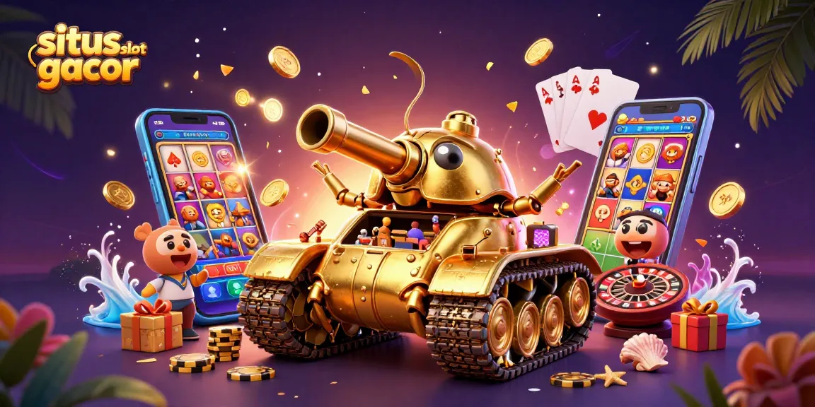 Permainan di situs slot gacor dengan mesin slot dan hadiah besar dalam suasana casino yang meriah.