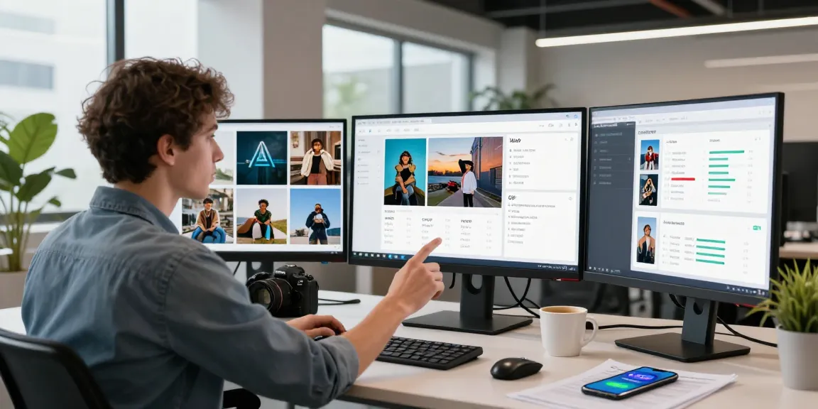 Discover how a free ai image detector efficiently analyzes images for authenticity in a modern tech workspace.