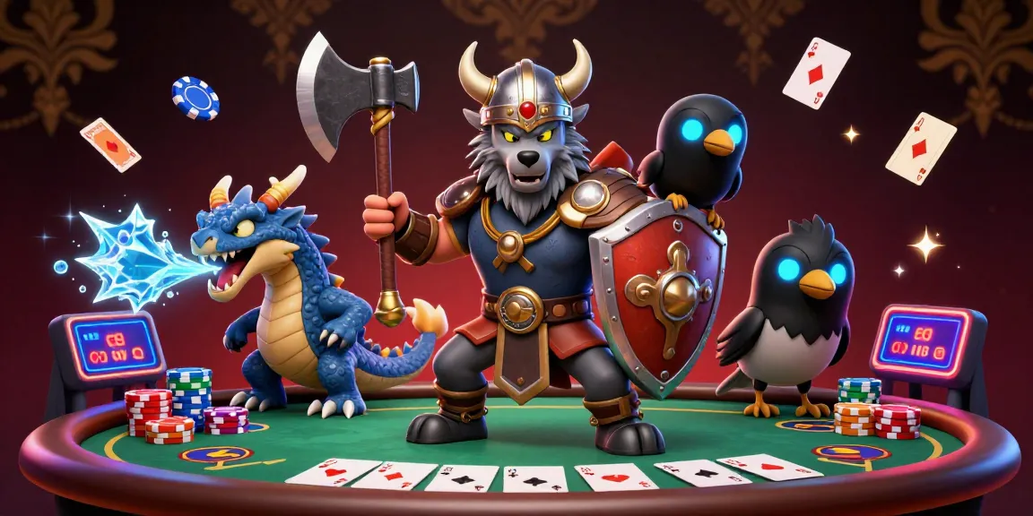 Migliori app poker: gioca con l'eroico guerriero della mitologia e il drago nel vivace mondo del poker.