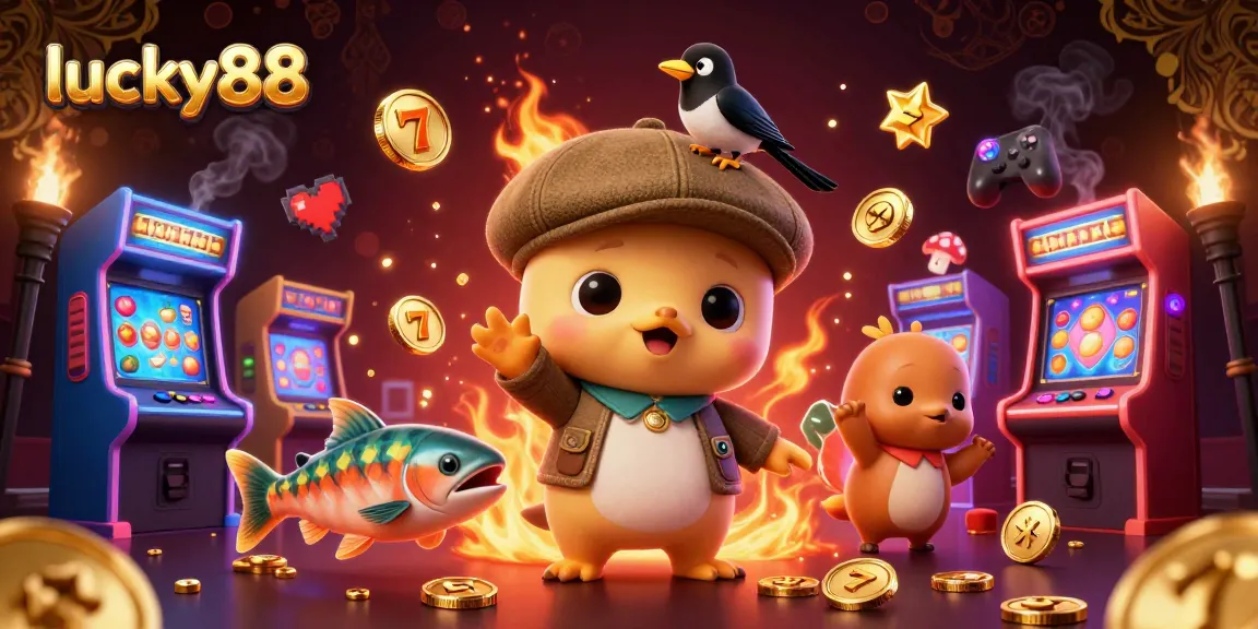 Experience vibrant slots excitement at lucky88 with playful Nessie and golden treasures!