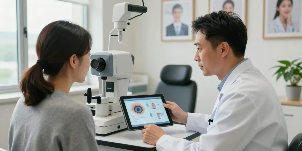 Comprehensive Смайл eye care consultation at SNU Eye Clinic with a doctor and patient discussing personalized treatment options.
