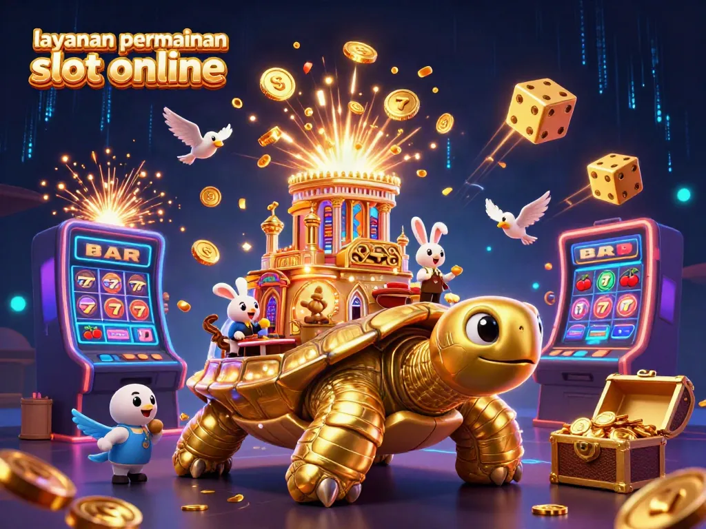 Menyediakan layanan permainan slot online dengan ilustrasi karnaval slot yang penuh warna dan ceria.