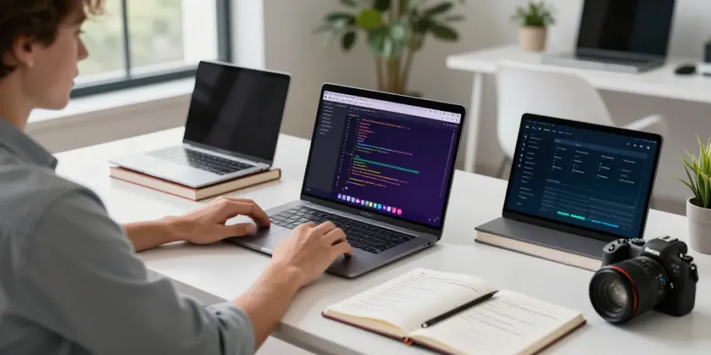 Explore h5.2113.net within a modern developer's workspace showcasing productivity and innovation.