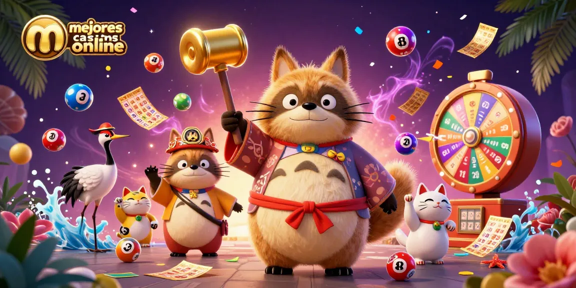 Juega en los mejores casinos online con la suerte y diversión de un tanuki y gatos de la fortuna