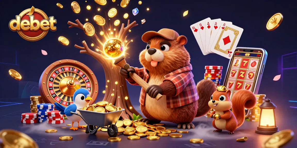 Join the debet excitement as the beaver and friends take on the casino world, collecting coins and gems!