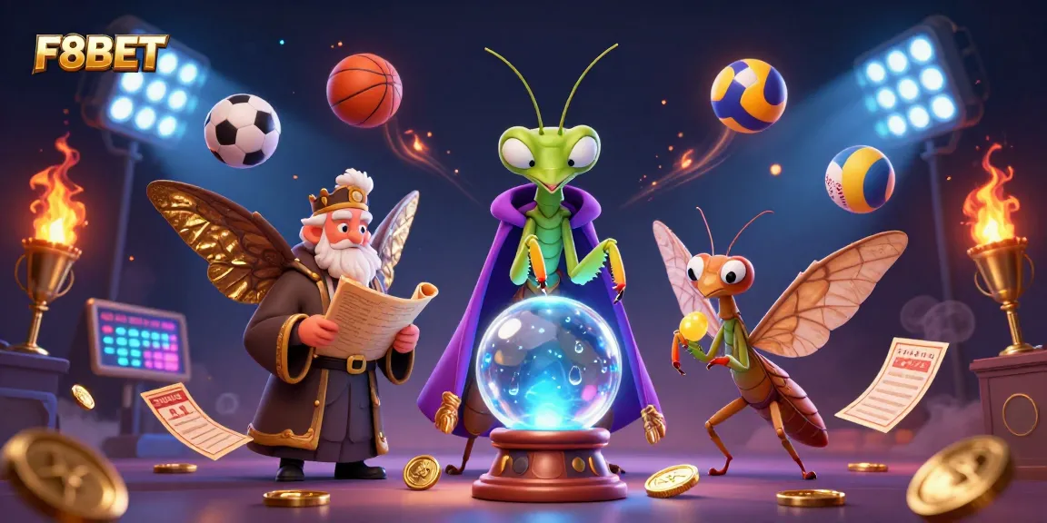 Experience thrilling betting at F8BET with vibrant sports elements and dynamic visuals in this captivating illustration.