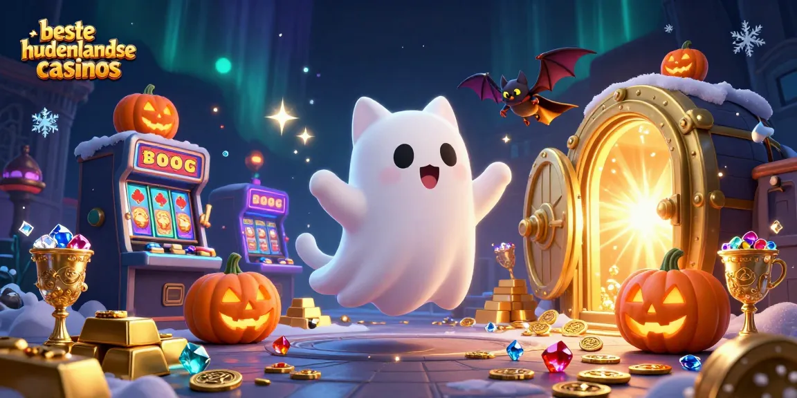 Experience immersive action with beste buitenlandse casinos as ghost cat and bat explore a haunted casino.