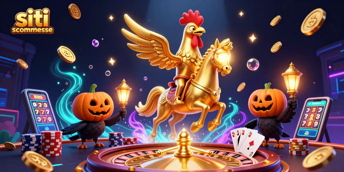 I siti scommesse offrono opportunità di vincita in un'illustrazione 3D vibrante e animata.