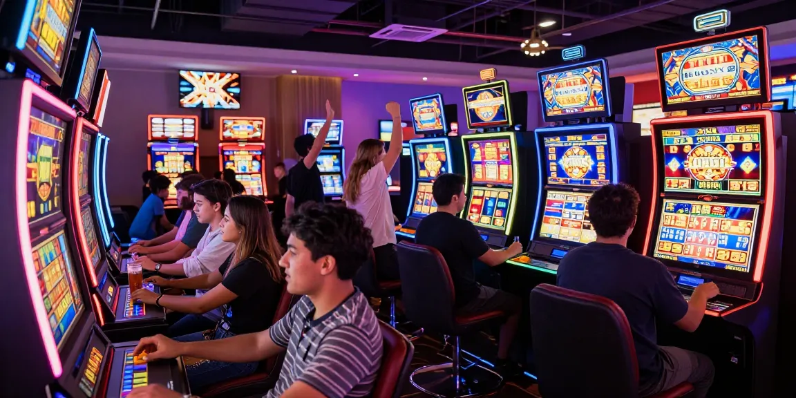 Pengalaman bermain slot yang mengasyikkan di kasino penuh cahaya.