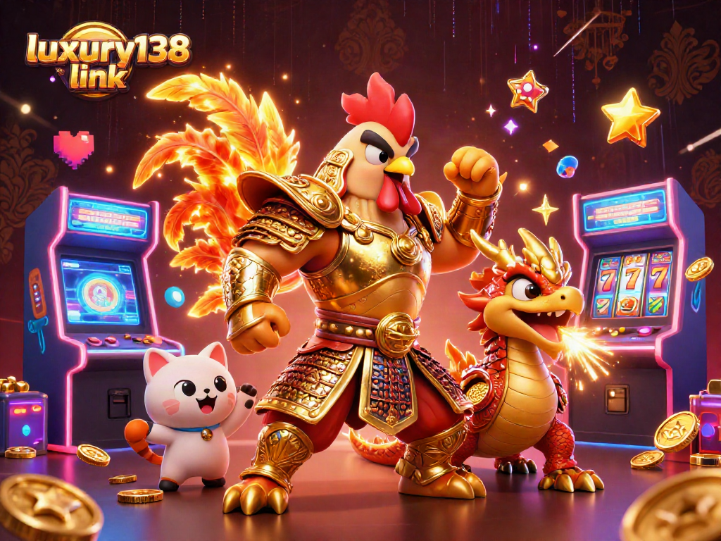 Link luxury138: Bergabunglah dengan petarung ayam berani dan naga di kasino digital ini!