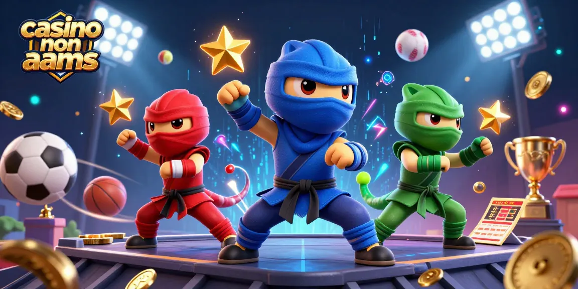 Vivi l'emozione dei casinò non aams con camaleonti ninja e elementi di scommessa dinamici.