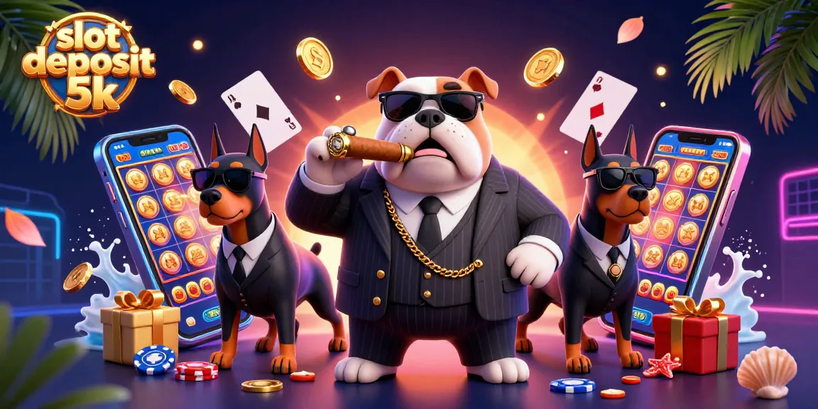 Engage with slot deposit 5k in this vivid illustration of exciting casino gameplay.
