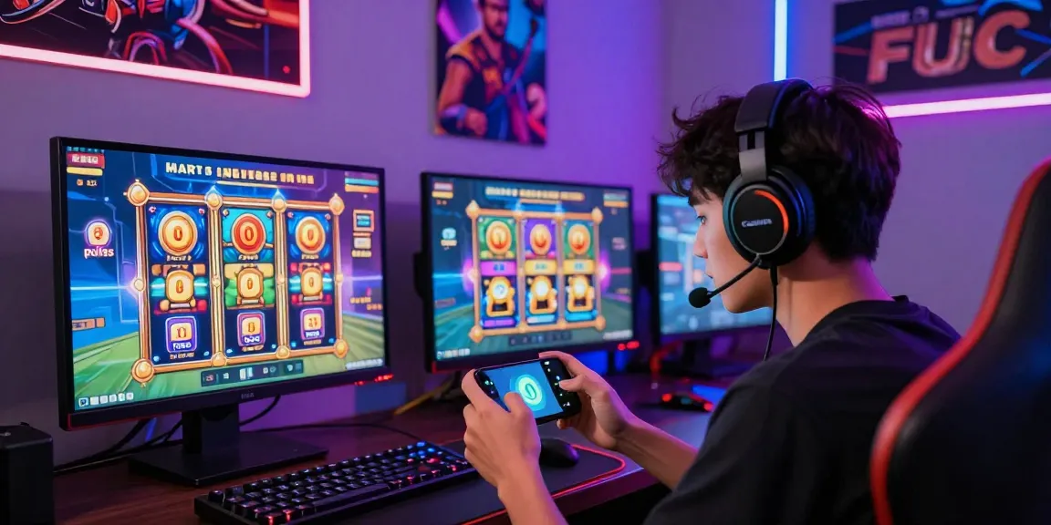 Player enjoying deposit pulsa tanpa potongan gaming with vibrant graphics and immersive ambiance.