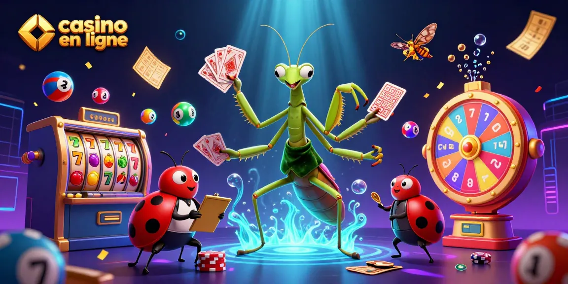 Jouer au casino en ligne avec des personnages dynamiques et des éléments de jeu colorés.