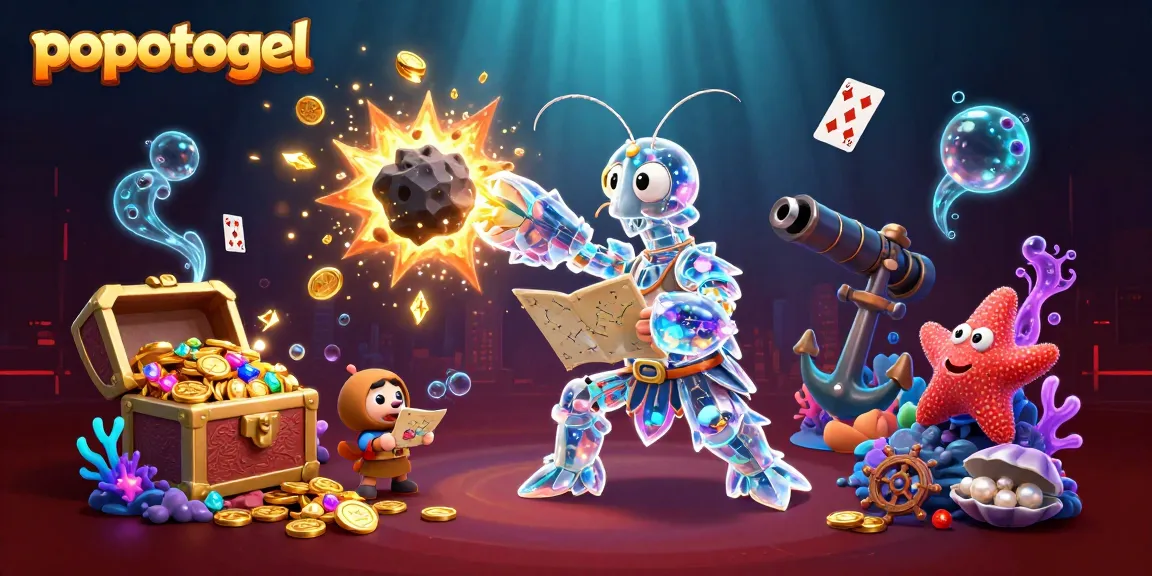Experience the thrill of play with popotogel's galactic samurai amidst exploding treasures and dynamic casino elements.