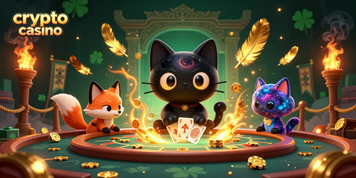 Gioca nel crypto casino con vere emozioni e vincite mentre il gatto spaziale attira chips dorate.