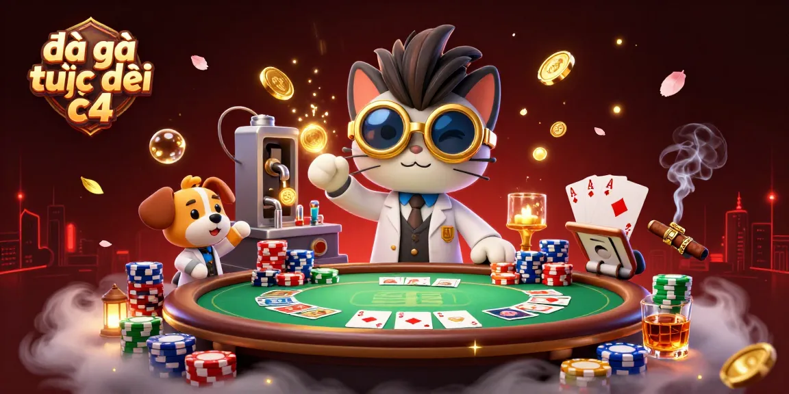 Experience excitement with đã gà trực tiếp c4 as mad scientist cat and assistant create wealth.