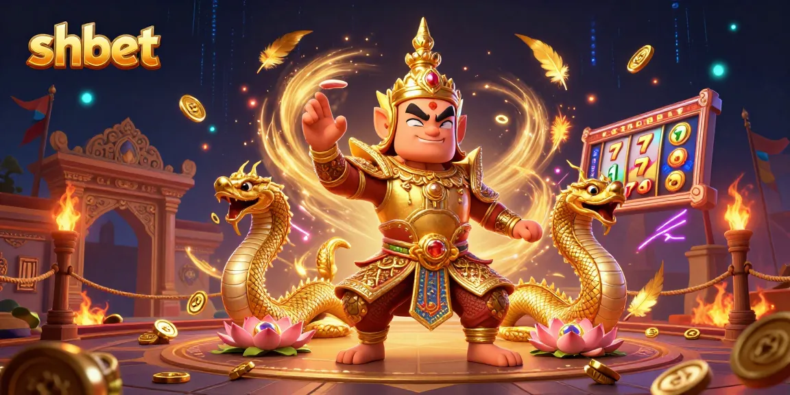 Experience thrilling gameplay at SHBET with captivating symbols, slot reels, and exciting Asian-themed elements.