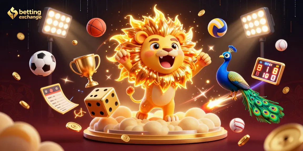 experience the excitement of betting exchange with the vibrant 3D illustration of dynamic sports action