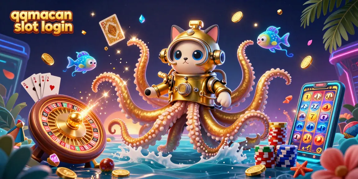 Play qqmacan slot login and dive into an adventure with a kraken and treasures!
