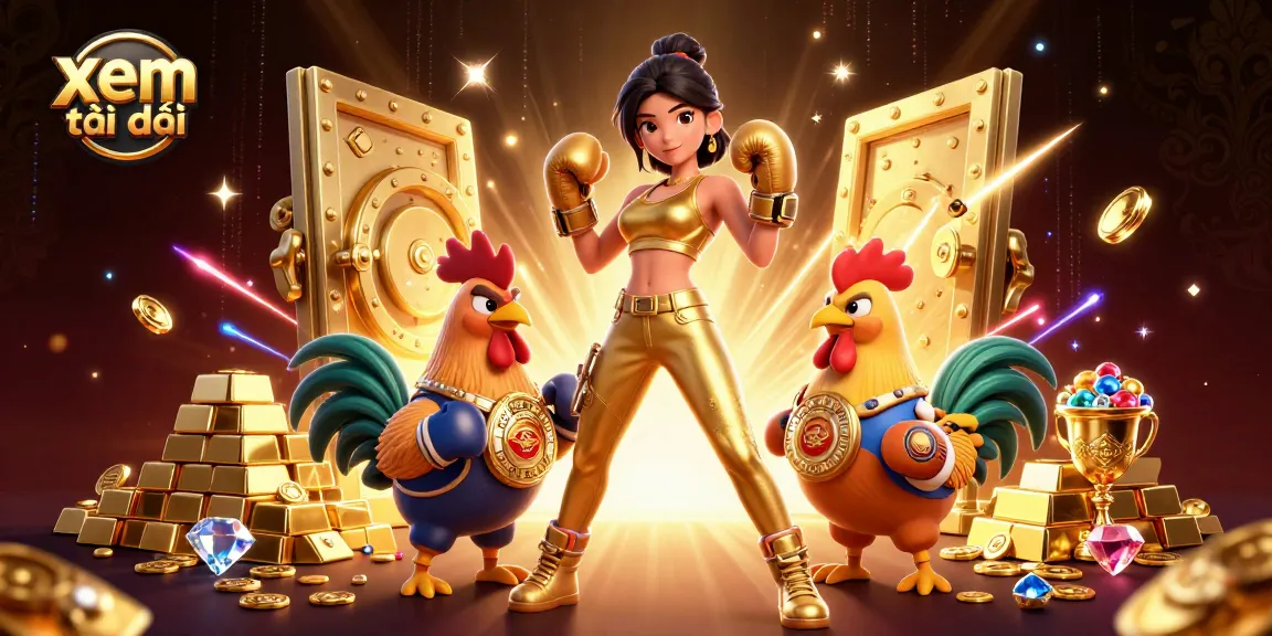 Experience the thrill of betting at xem tại đây with a dynamic 3D casino scene featuring epic characters.