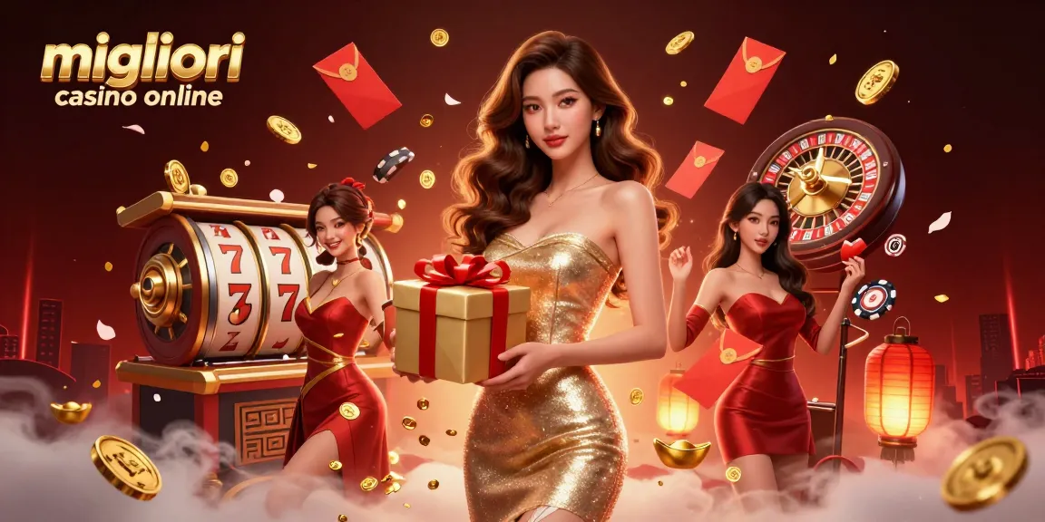 Esplora il mondo vibrante dei migliori casino online con immagini coinvolgenti di elementi festivi e giochi iconici.