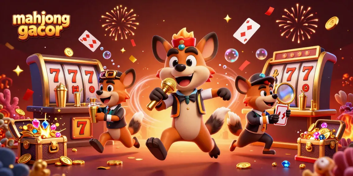 Engage in the vibrant mahjong gacor scene with hyenas at a comedy casino club combining laughs and slot excitement.
