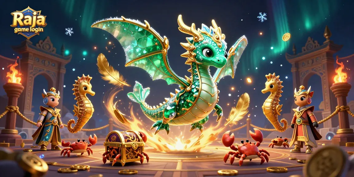 Engage with Raja game login for thrilling gameplay in a treasure-filled casino scene.