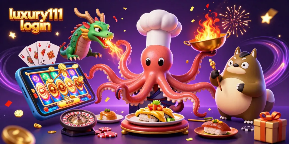 Experience the thrilling environment of luxury111 login with vibrant creatures and slot games igniting excitement.