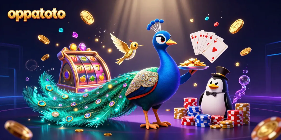 Engage in exciting gameplay at oppatoto with vibrant slot machines and playful characters.