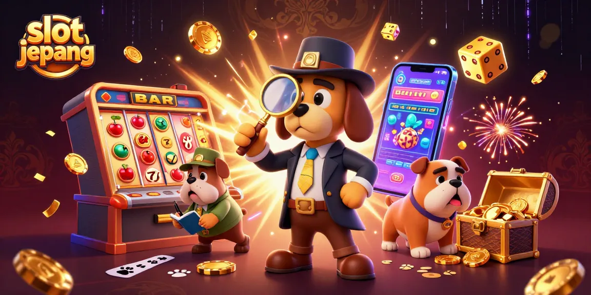 Experience slot jepang excitement with a colorful 3D casino scene featuring characters and treasures.