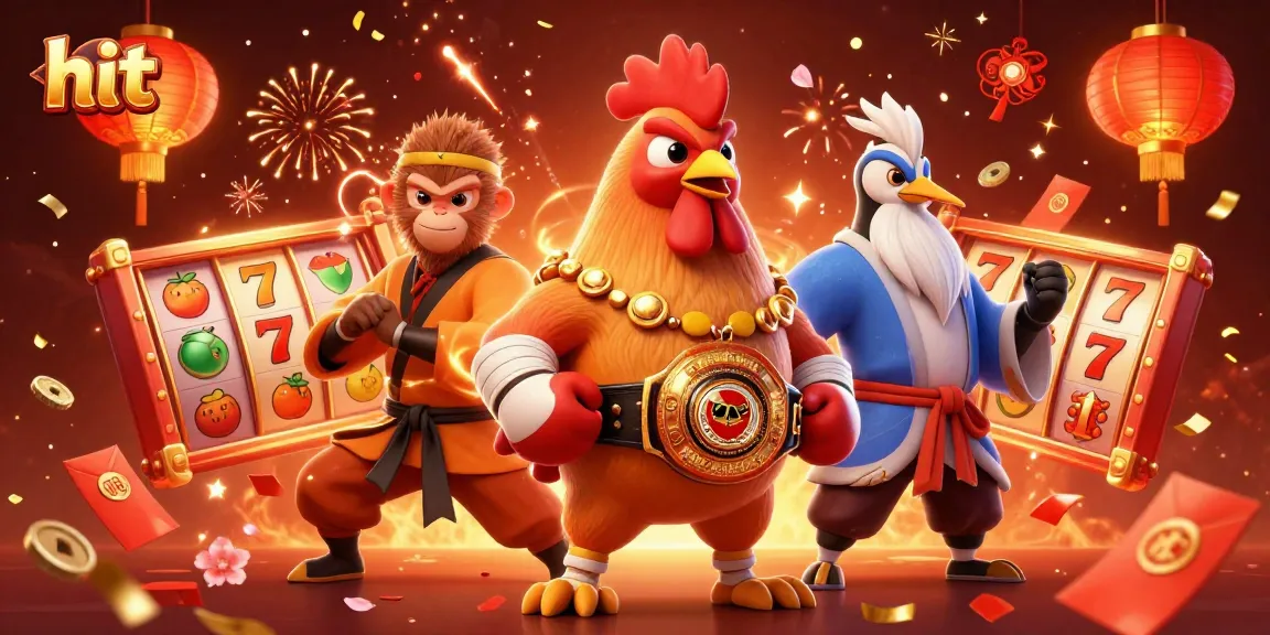 Engage with Hit at the dynamic Asian casino scene featuring vibrant characters and exciting slot action.